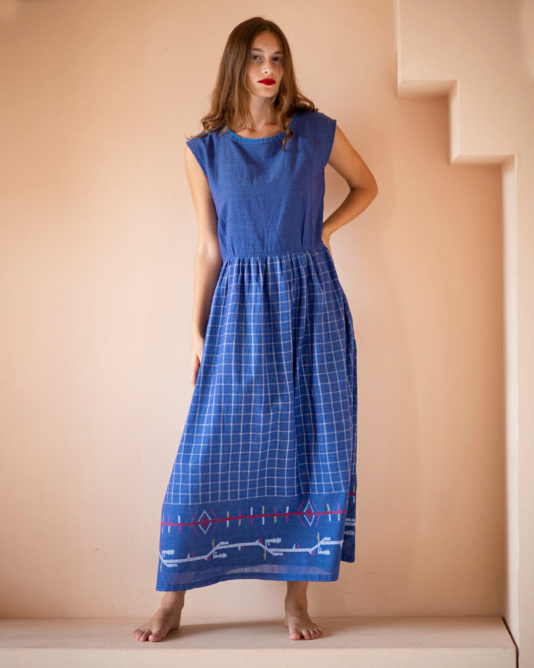 Tahitian jacquard dress